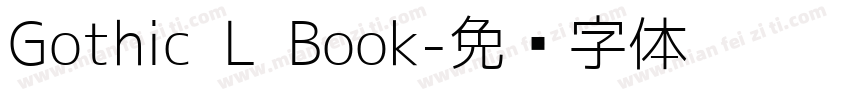 Gothic L Book字体转换